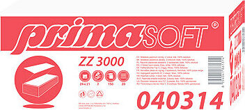 PRIMASOFT utierka ZZ biela, 3000 ks (20× 150 ks)