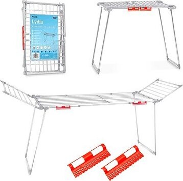 Massido Lydia skladací stojanový sušiak na bielizeň, antikorový