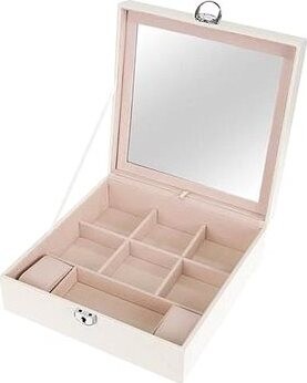 Beautylushh Luxusná šperkovnica so zrkadlom biela