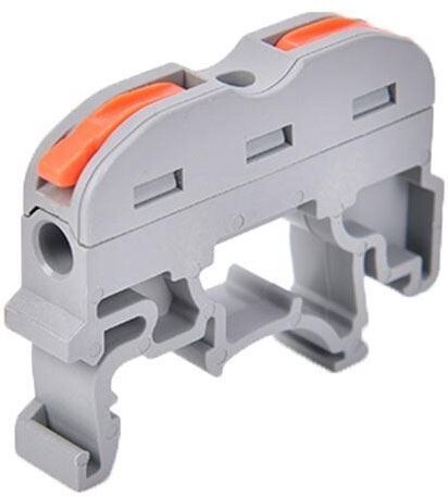 Rýchlospojka PCT-211 pre káble 0,08-4mm2 na DIN lištu