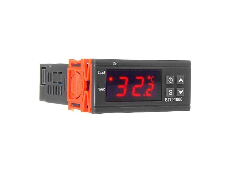 Digitálny termostat STC-1000, rozsah -50~99°C, napájanie 24VDC