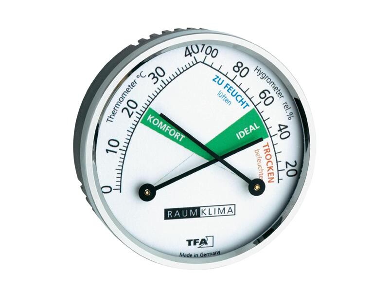 Teploměr a vlhkoměr TFA 45.2024, stříbrný