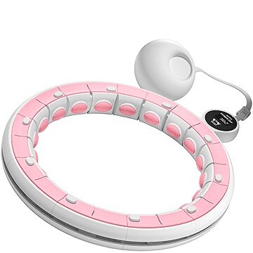 Rebel RBA-3067 Masážní obruč Hula Hoop se závažím, LCD, 44 cm, růžová