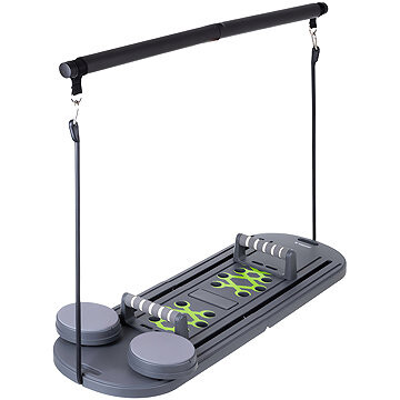 Trizand 27190 Multifunkční Pilates cvičící deska s úchyty 97 × 35 cm, šedá