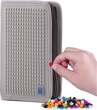 Pixie Crew, školský peračník minecraft sivo-modrý