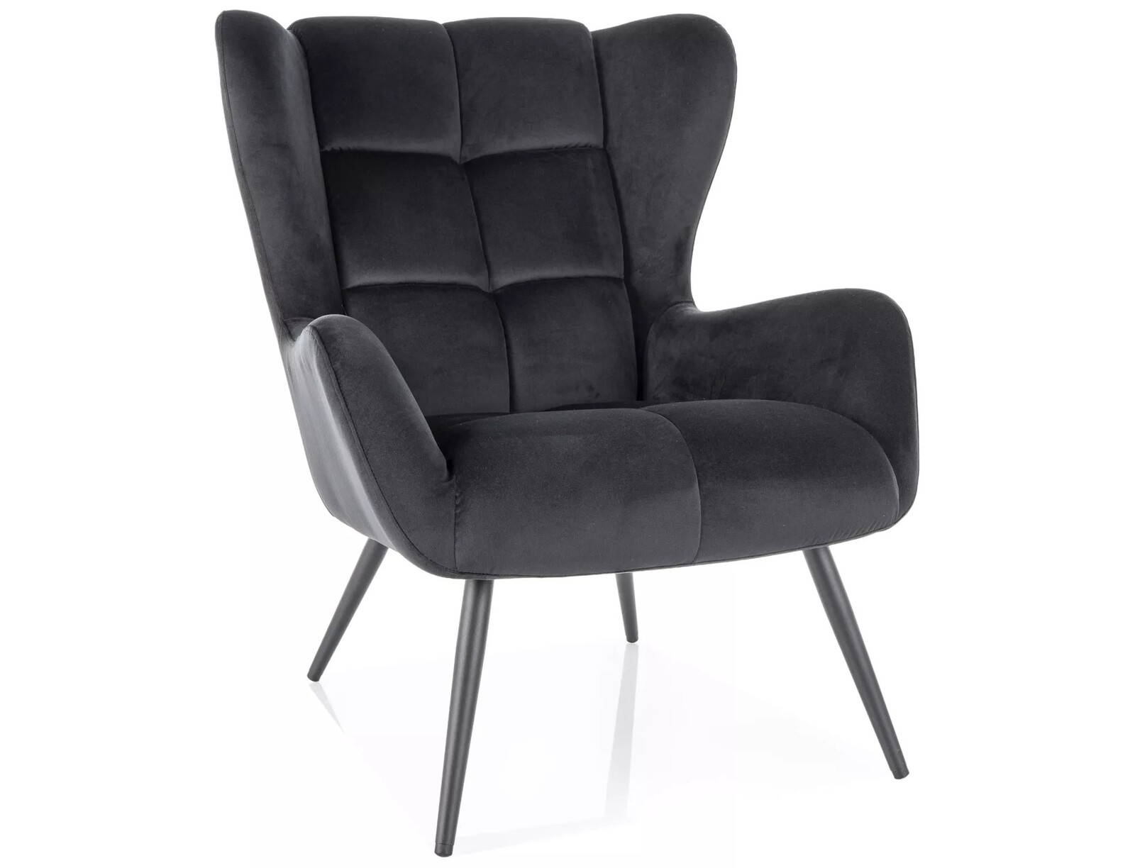 Křeslo Louis Velvet černé