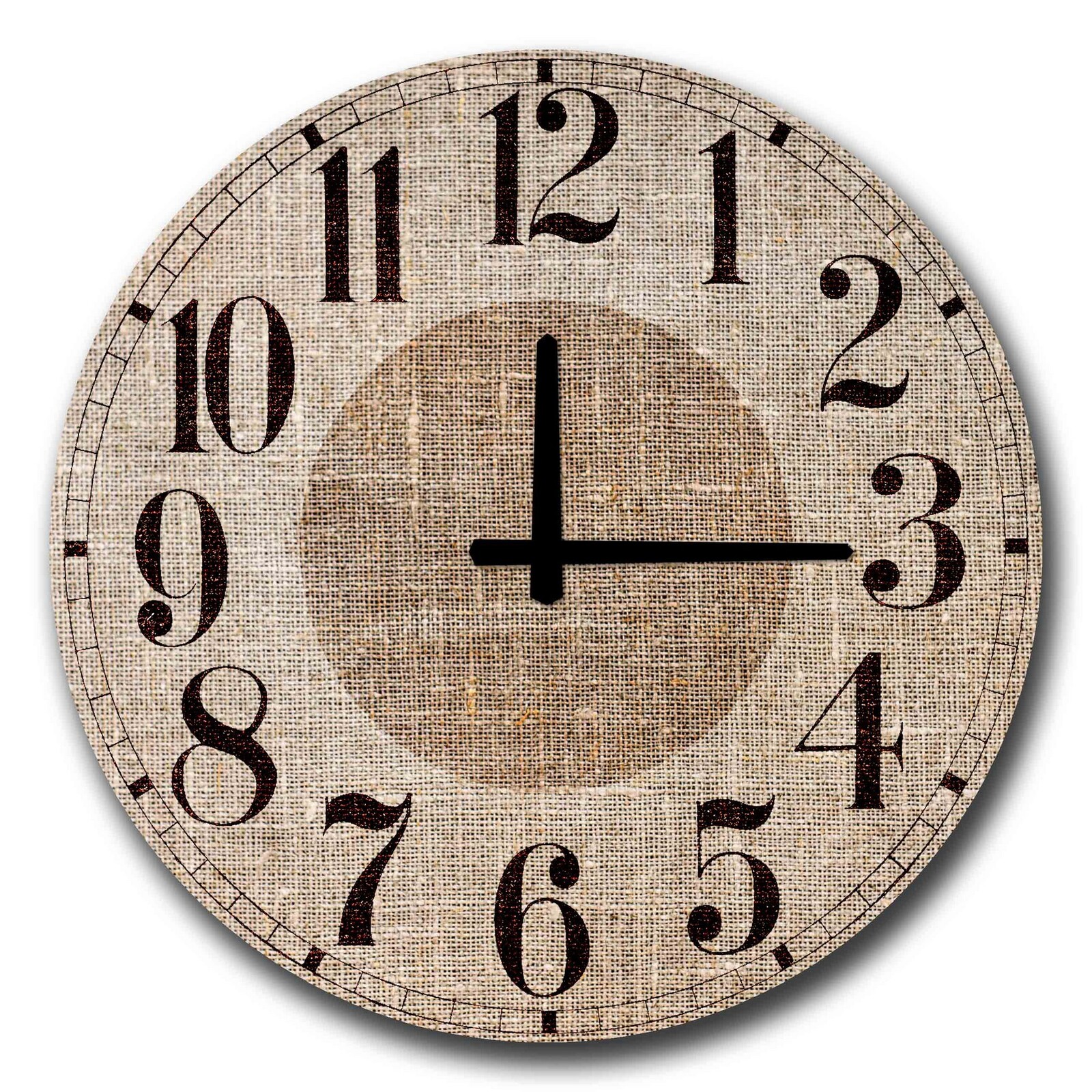 Nástěnné hodiny Jutas 50 cm hnědé/černé