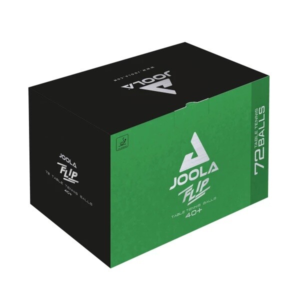 Loptičky na stolný tenis JOOLA Flip 72 ks - biele