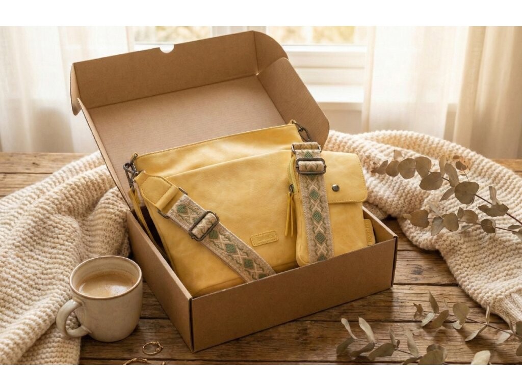 Beagles Darčeková sada kabeliek pre ženu - Malaga 1 - crossbody + shopper