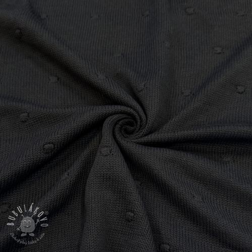 Svetrovina BIG KNIT DOT black