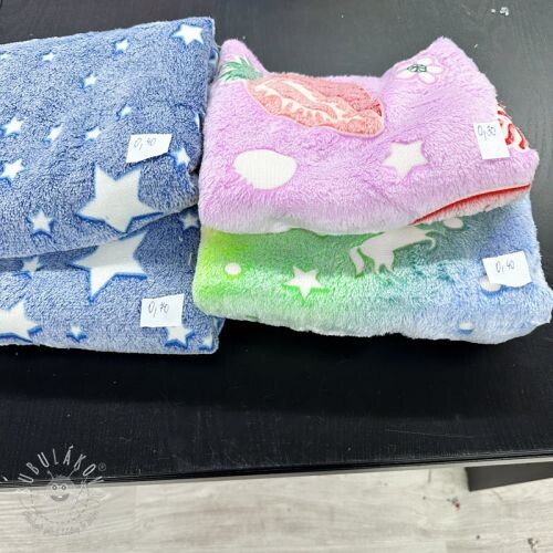 Balík látok FLEECE Glow in the dark 020