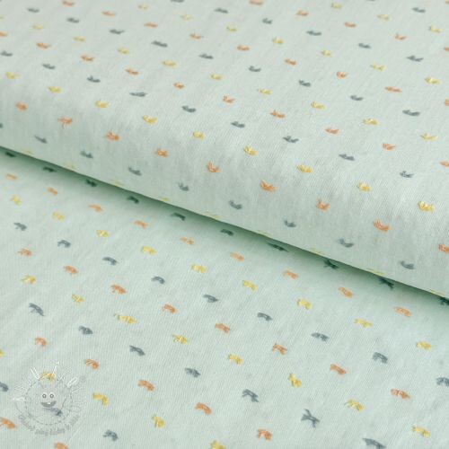 Bavlnená látka DOBBY Patch light mint