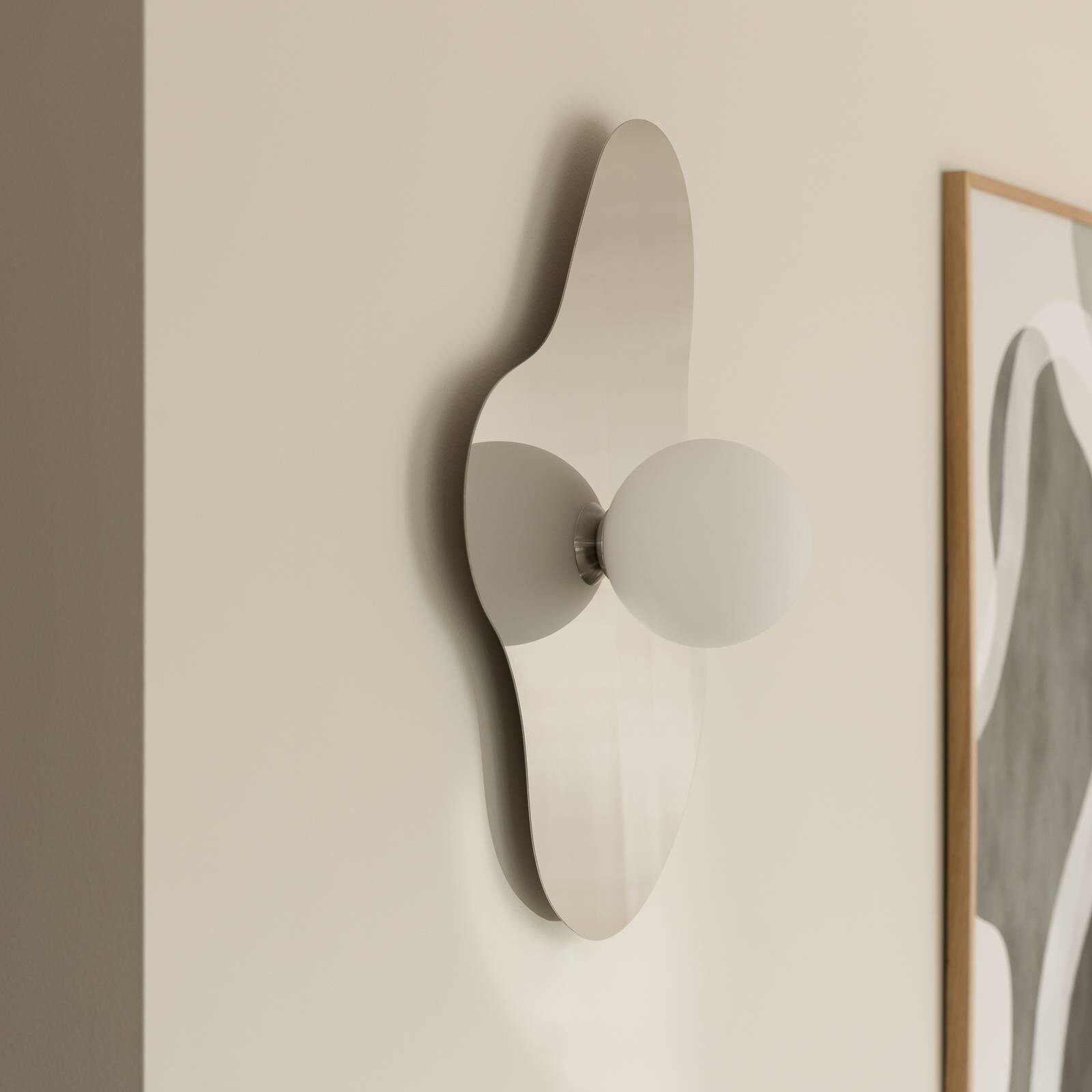 Globen Lighting nástenné svetlo ILLUSION, chróm, sklo, 60 cm