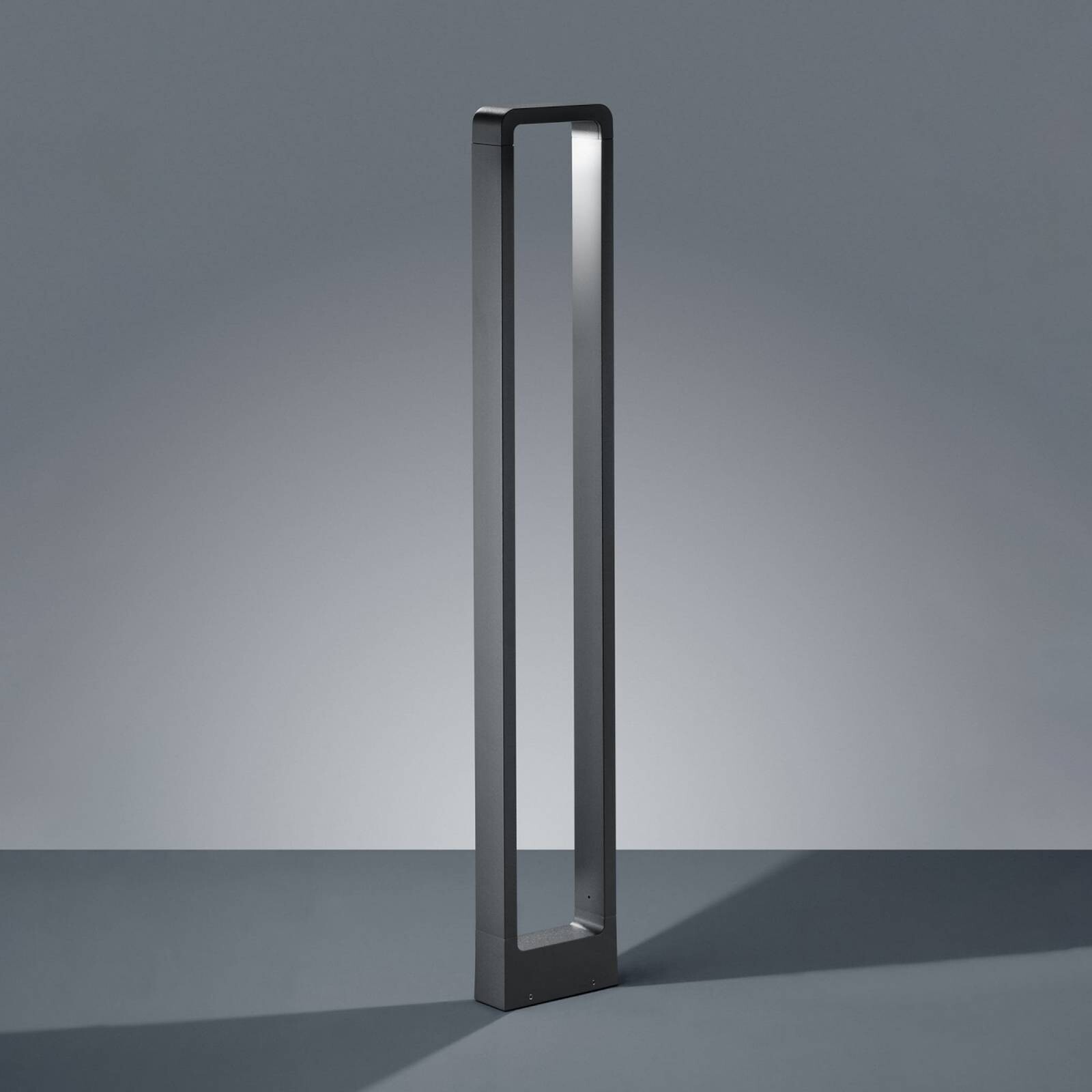 chodníkové LED svetlo RENO, antracitová farba, výška 100 cm, kov, IP54