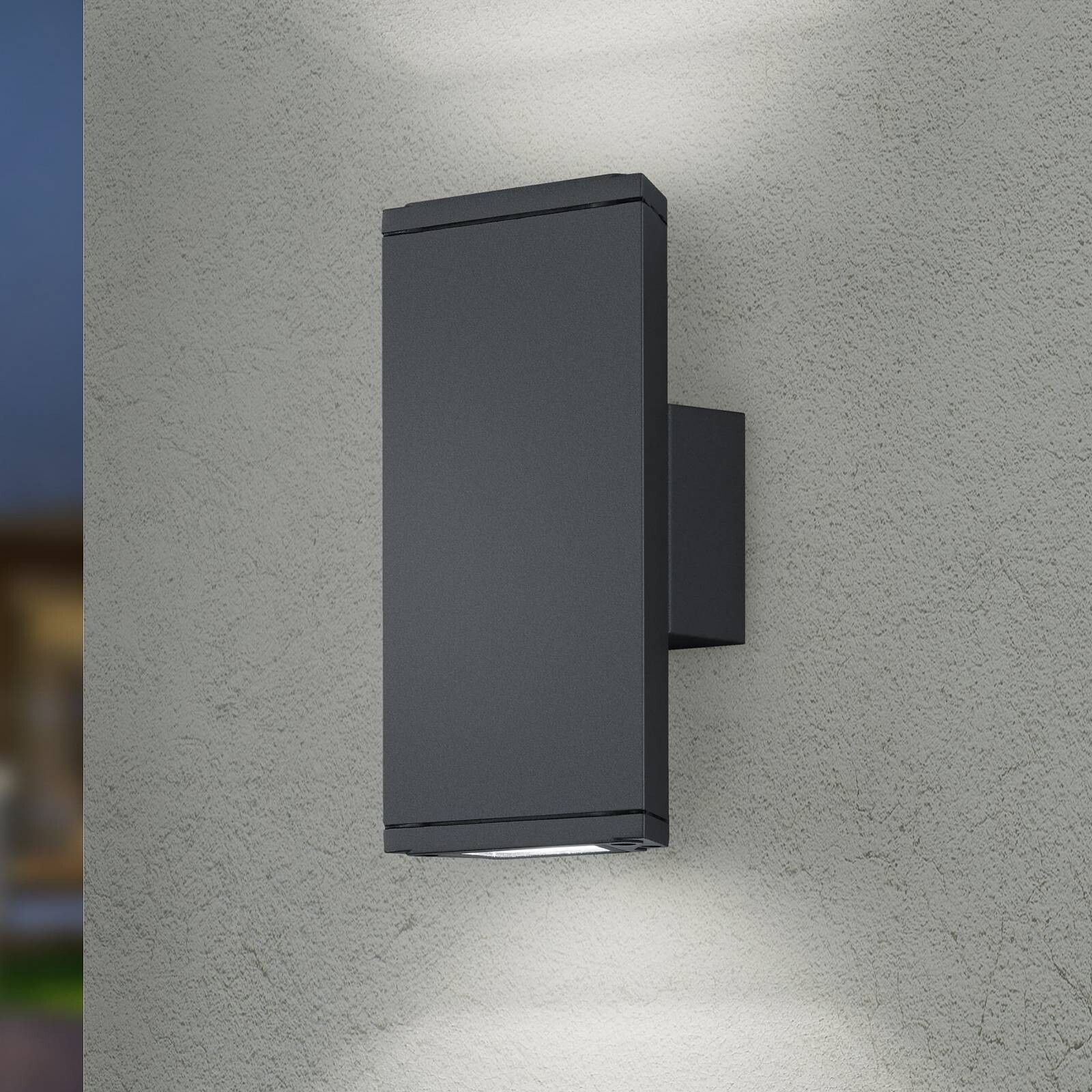 LED vonkajšie nástenné svietidlo COLORADO antracitová výška 20 cm kov IP54