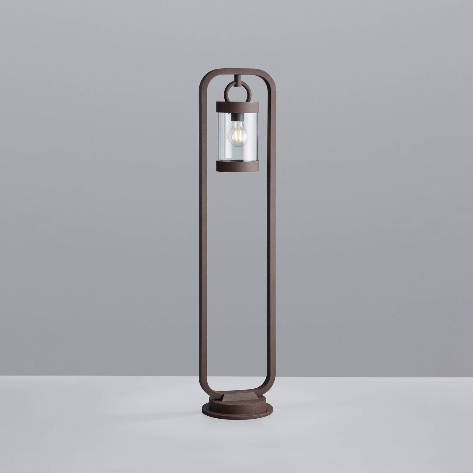 Chodníkové svetlo SAMBESI, farba hrdza, výška 100 cm, kov, IP44