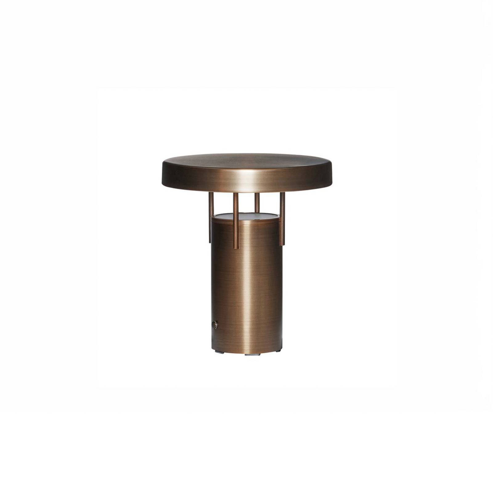 HÜBSCH stolová LED lampa BringMe Mini, mosadz, 20 cm