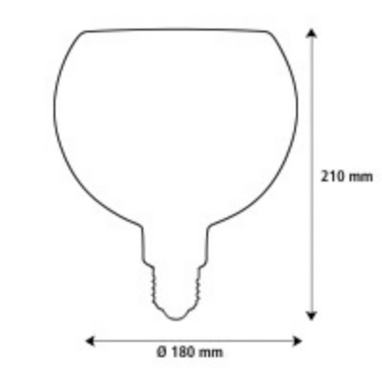 SEGULA LED Floating Filo čierna G180 E27 5W 2 200 K stmievateľné