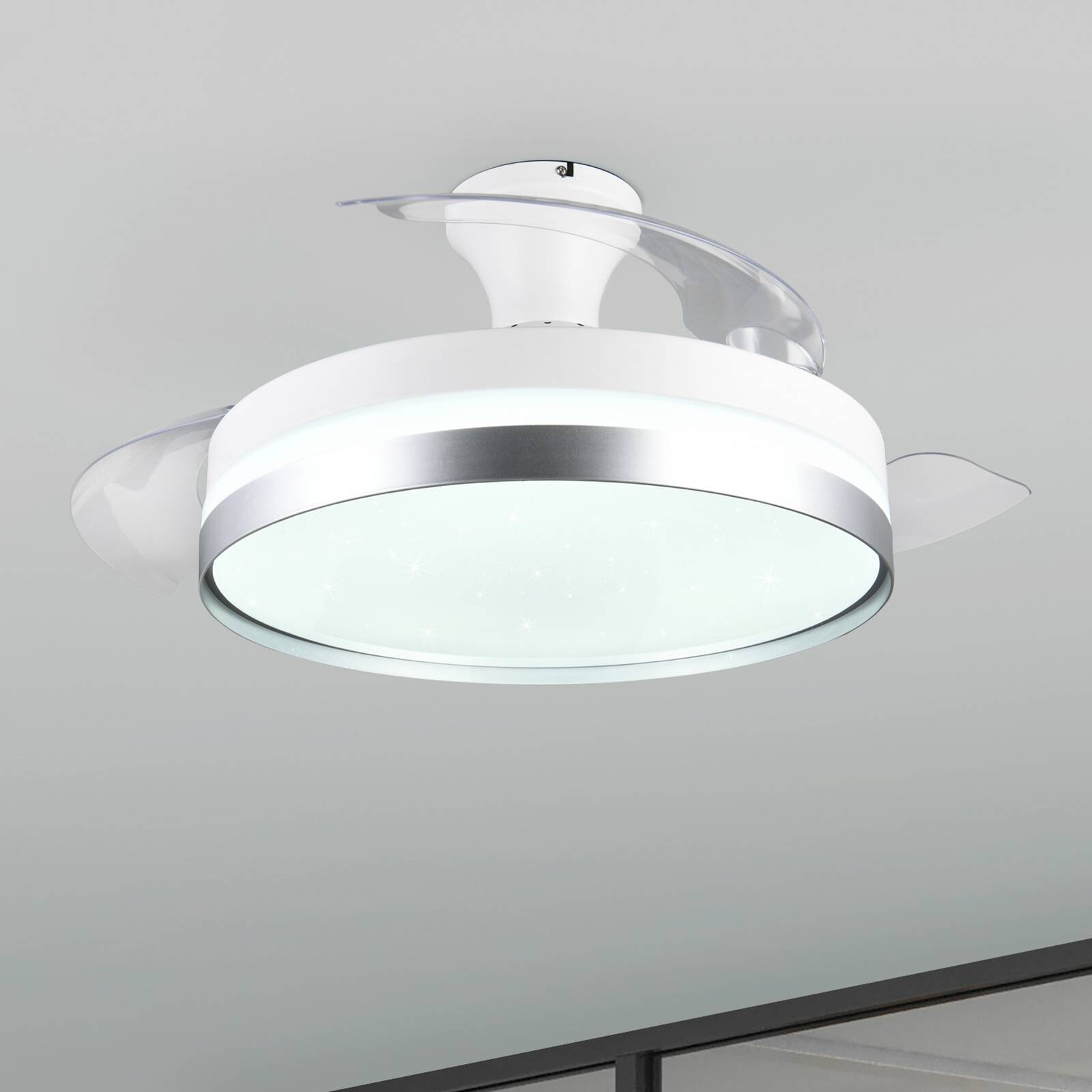 LED ventilátor Lindberg DC tichý Ø 100 cm CCT diaľkové ovládanie