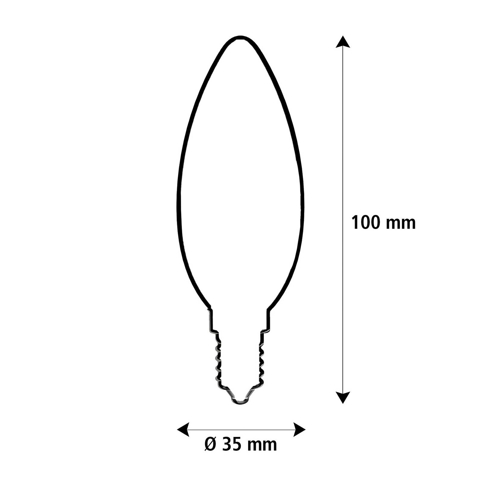 SEGULA LED Elegant Line E14 3W sviečka 2 200 K vlákno stmievateľné