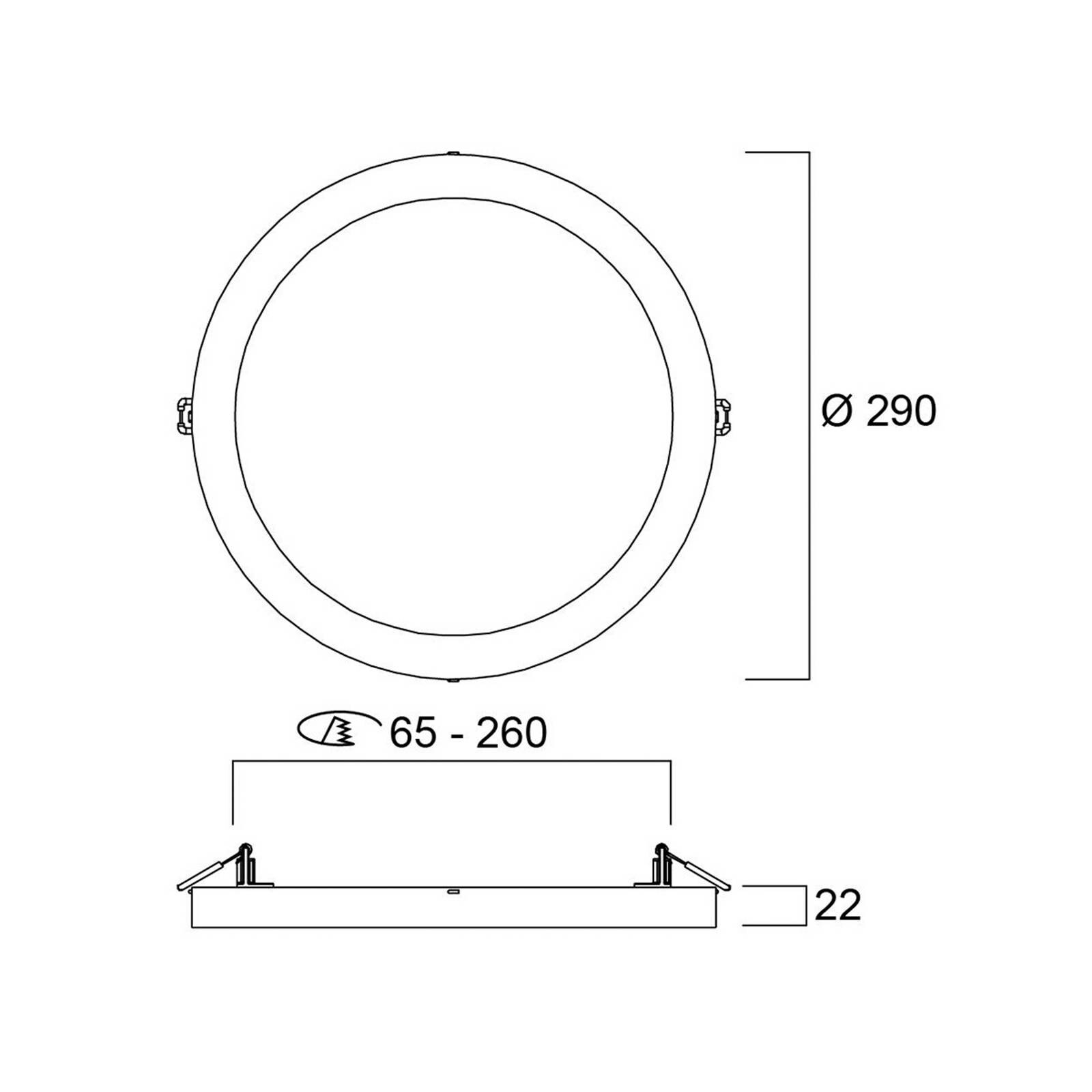 stropné LED svetlo START 5v1, biele, Ø 29 cm, CCT, stmievateľné