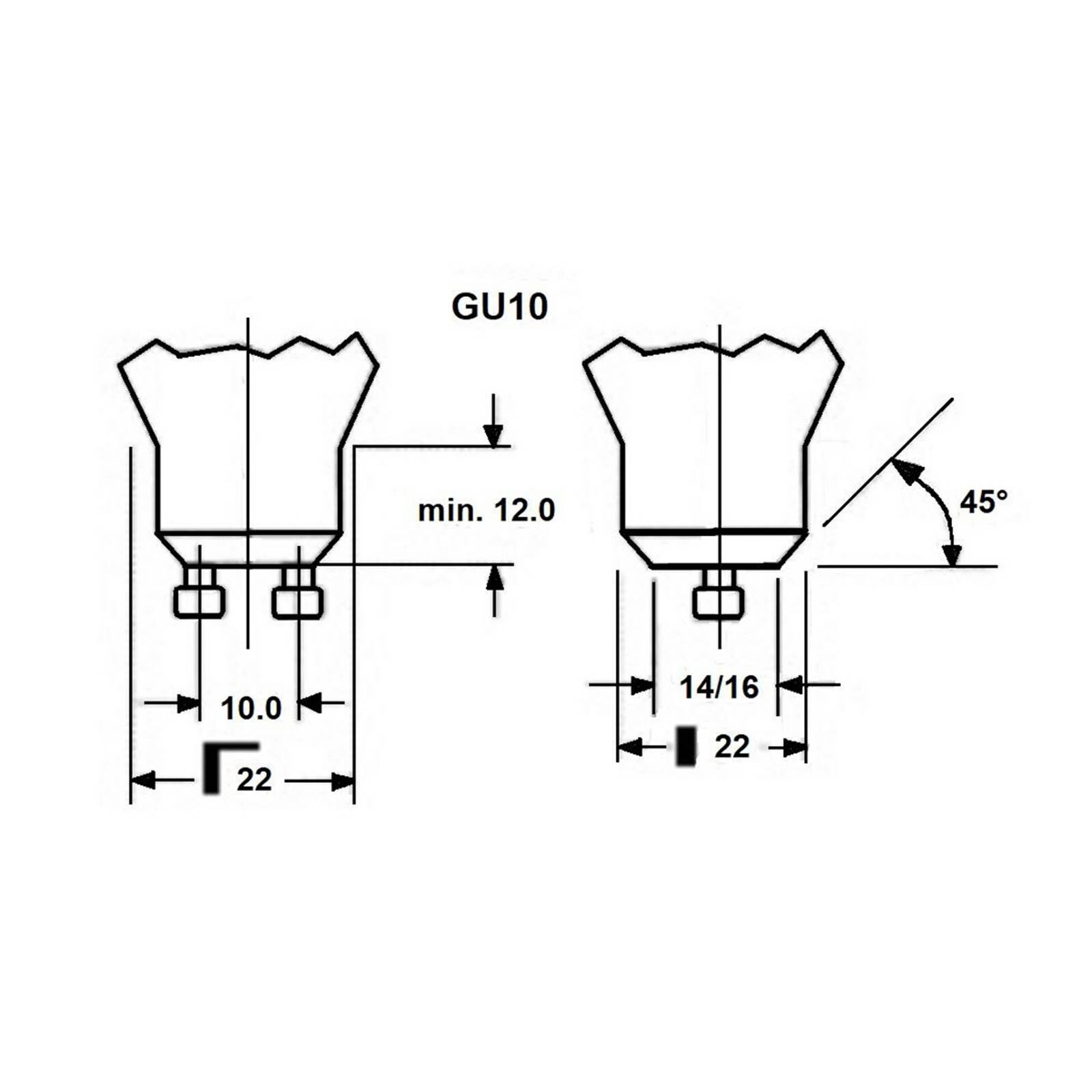 LED žiarovka SUPERIA RETRO ES50 GU10 4,8 W 930 450lm 36°