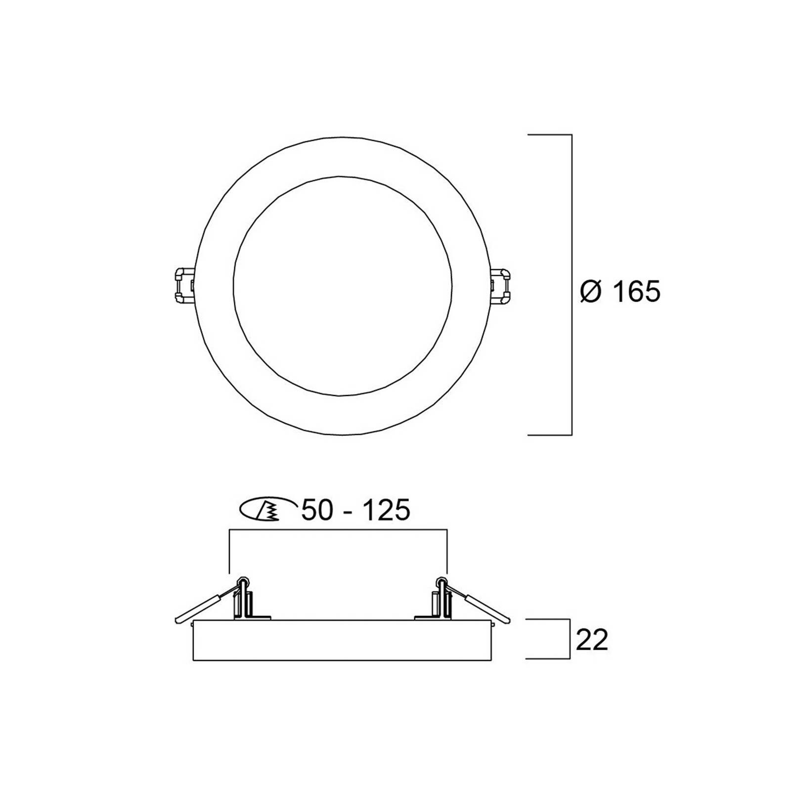 stropné LED svetlo START 5v1, biele, Ø 17 cm, CCT, stmievateľné