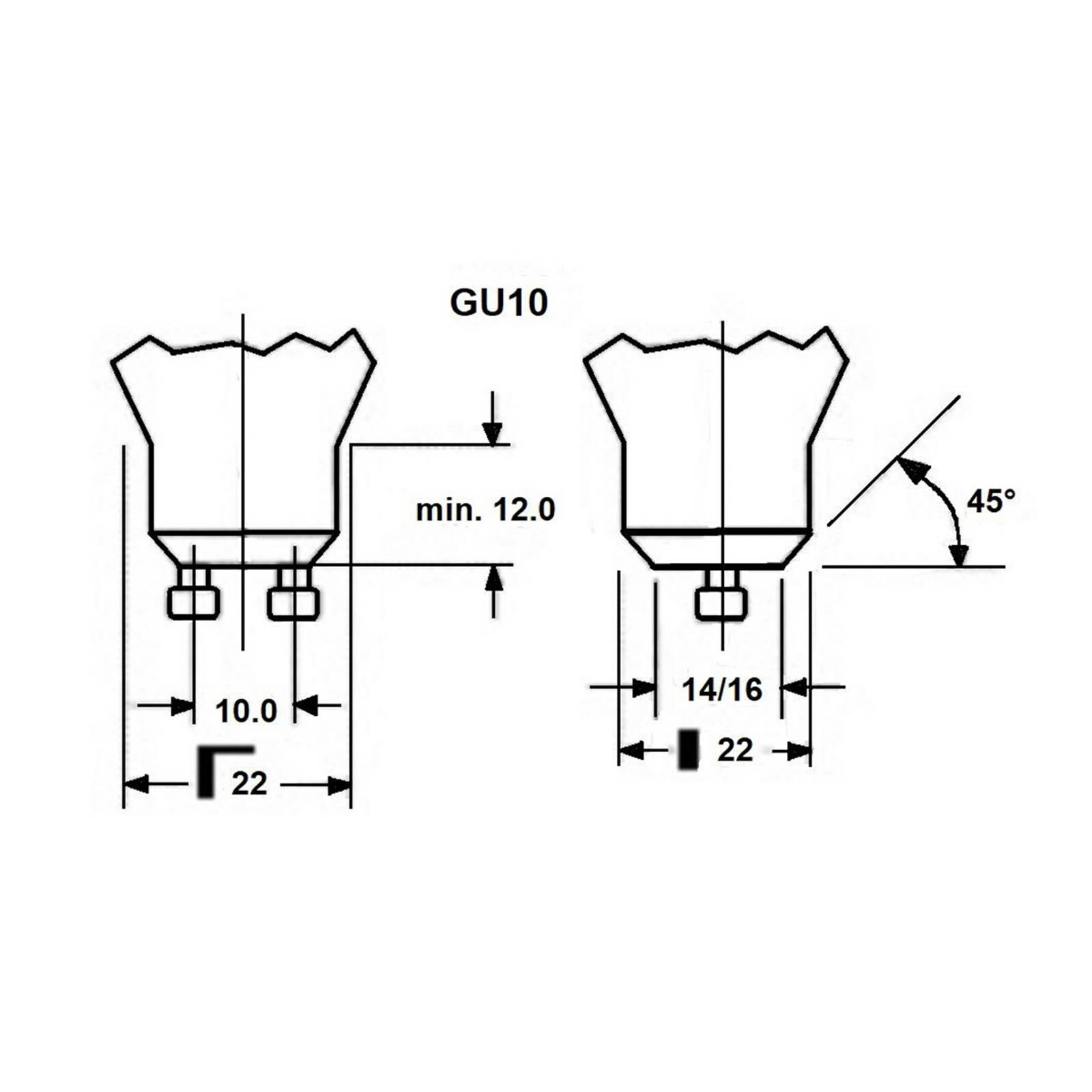 LED žiarovka SUPERIA RETRO ES50 GU10 4,8 W 965 475lm 36°