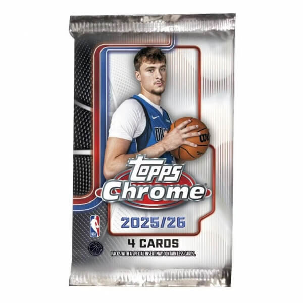 Panini 2025-2026 NBA karty Topps Chrome Basketball Hobby Balíček