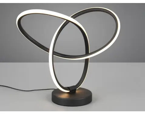 Stolová lampa LED Lando, čierna%