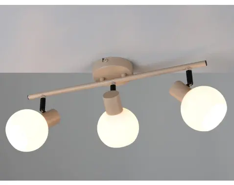 Stropné/nástenné osvetlenie Boba, béžová, 3 svietidlá%
