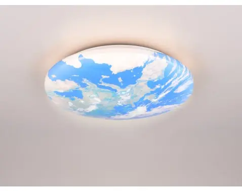 Stropné LED osvetlenie Terra 37 cm, motív Zeme%