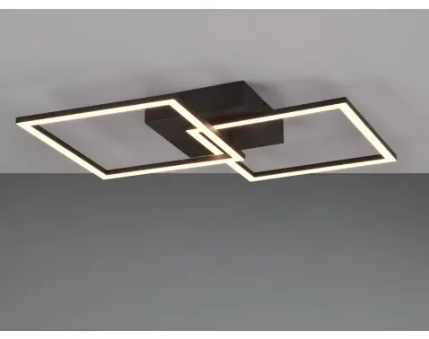 Stropné/nástenné osvetlenie Trail 60 cm, čierny kov%