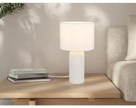 Stolná lampa Blair 36 cm, biela%