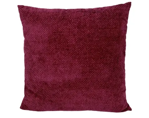 Dekoračný vankúš Chenille Cross 60x60 cm, červený%