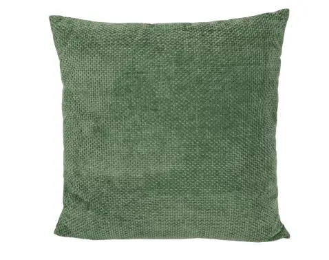 Dekoračný vankúš Chenille Cross 45x45 cm, zelená%