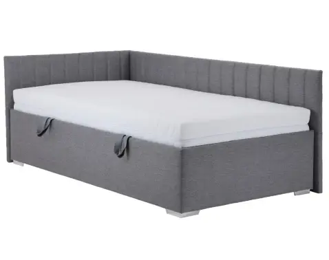Posteľ s univerzálnym čelom Dafne 110x200 cm, holubia šedá tkanina%