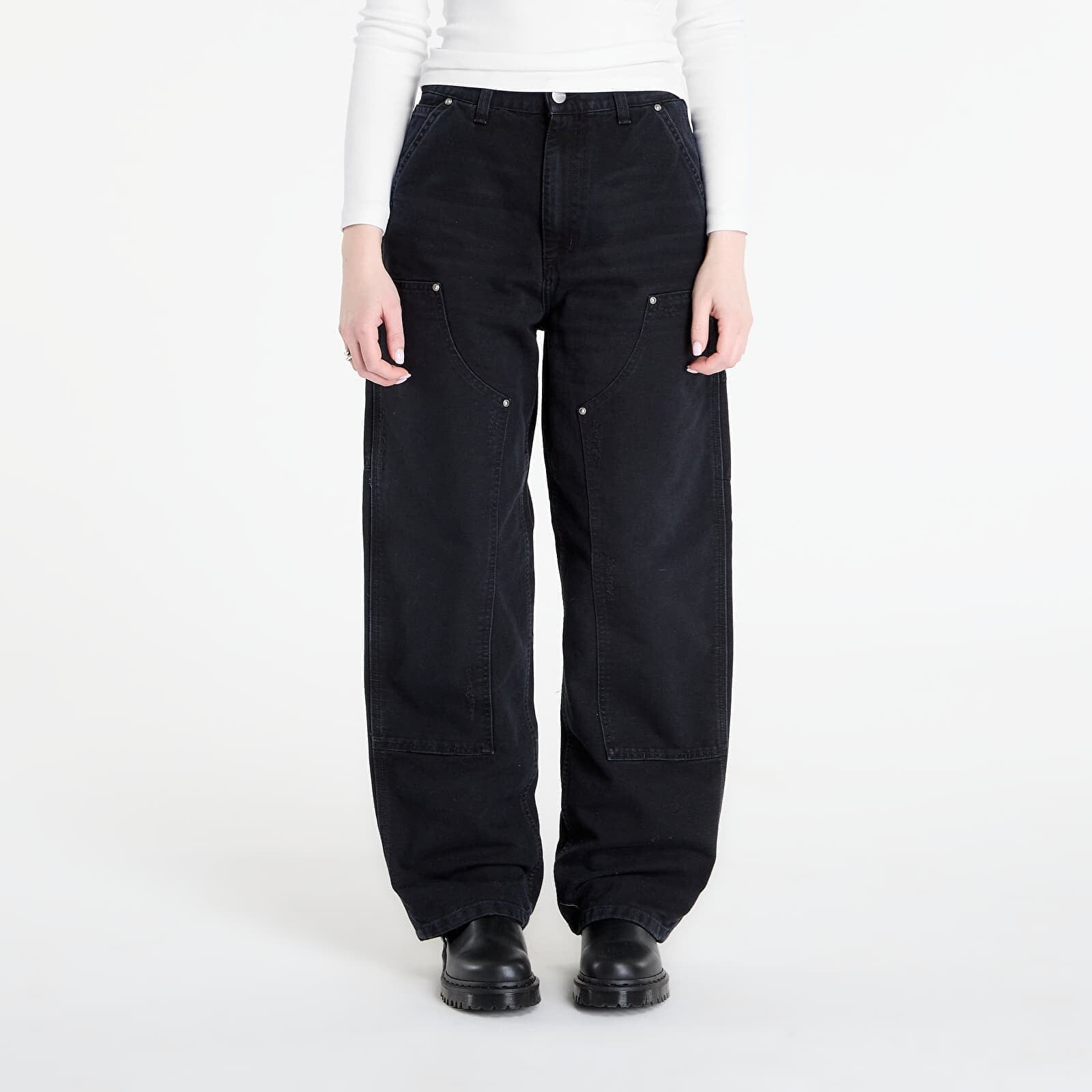 Džínsy Carhartt WIP W' Brandon Double Knee Pant Black XS