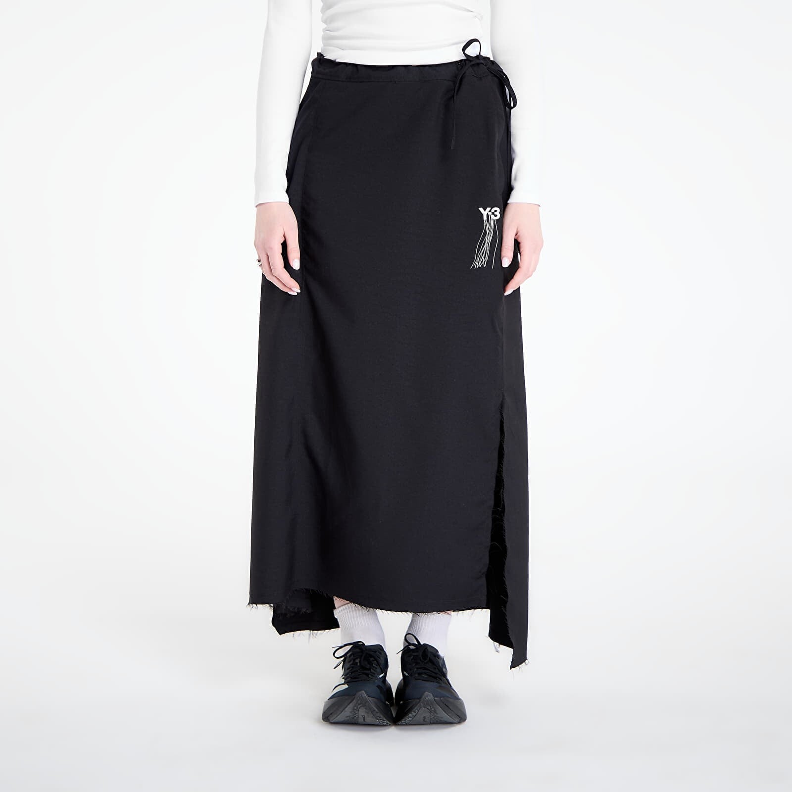 Sukňa Y-3 Sport Uniform Raw Cut 3 Stripes Skirt Black L