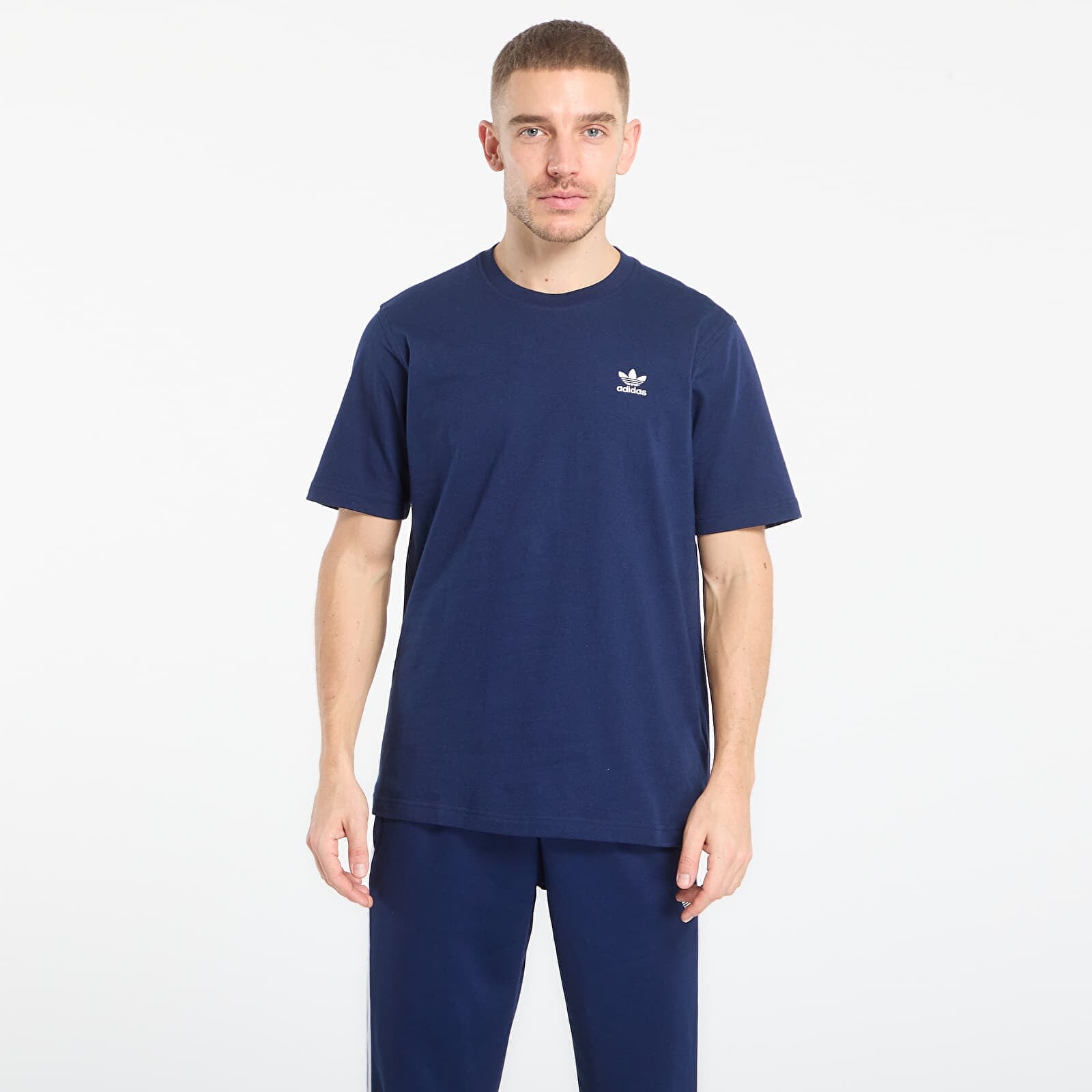 Tričko adidas Trefoil Essentials Tee Night Indigo/ Off White L
