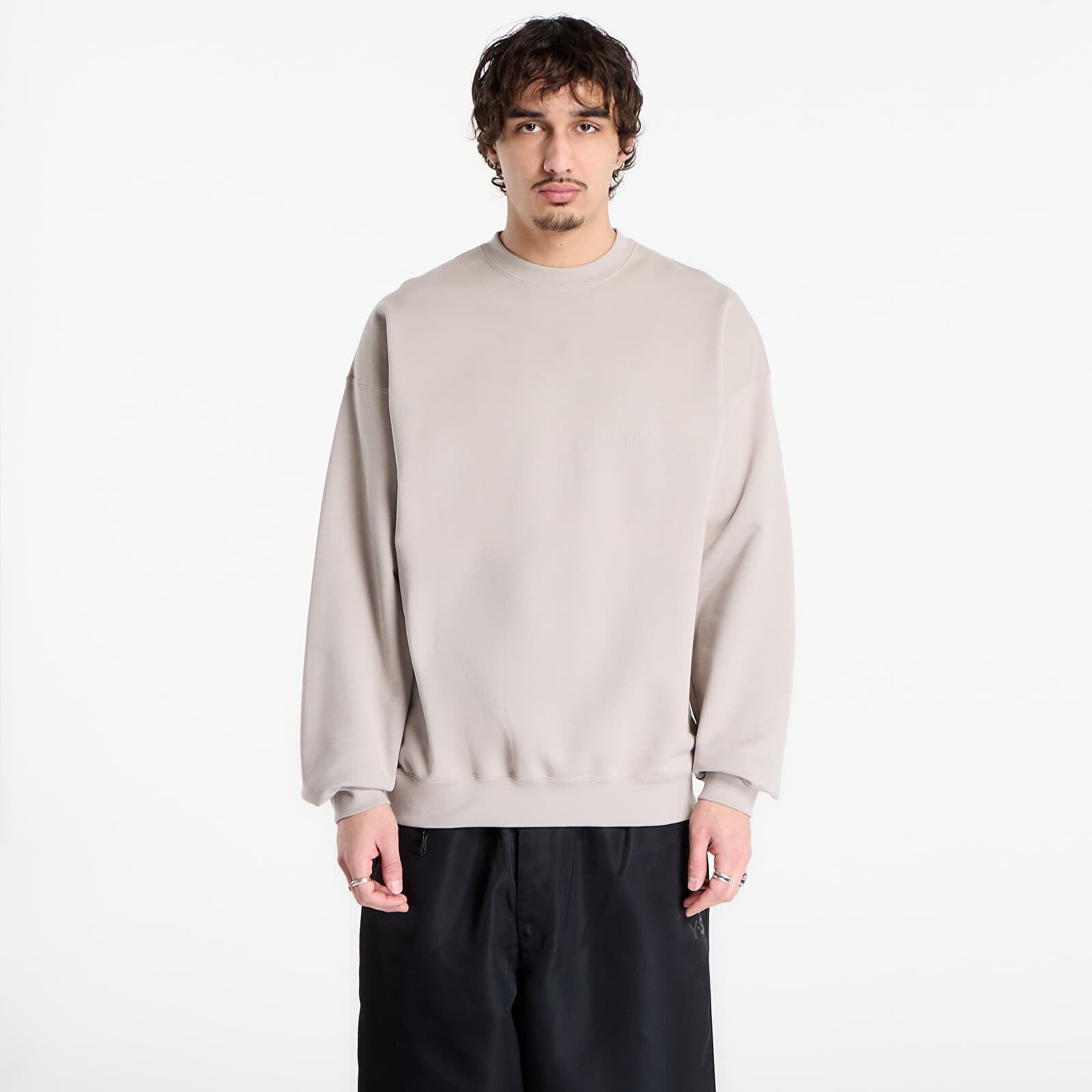 Mikina Y-3 Brushed Terry Crew Sweatshirt Light Brown XS