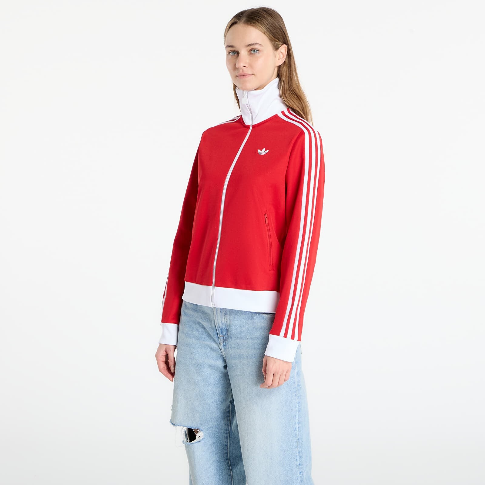 Mikina adidas Classic Tt Better Scarlet/ White S
