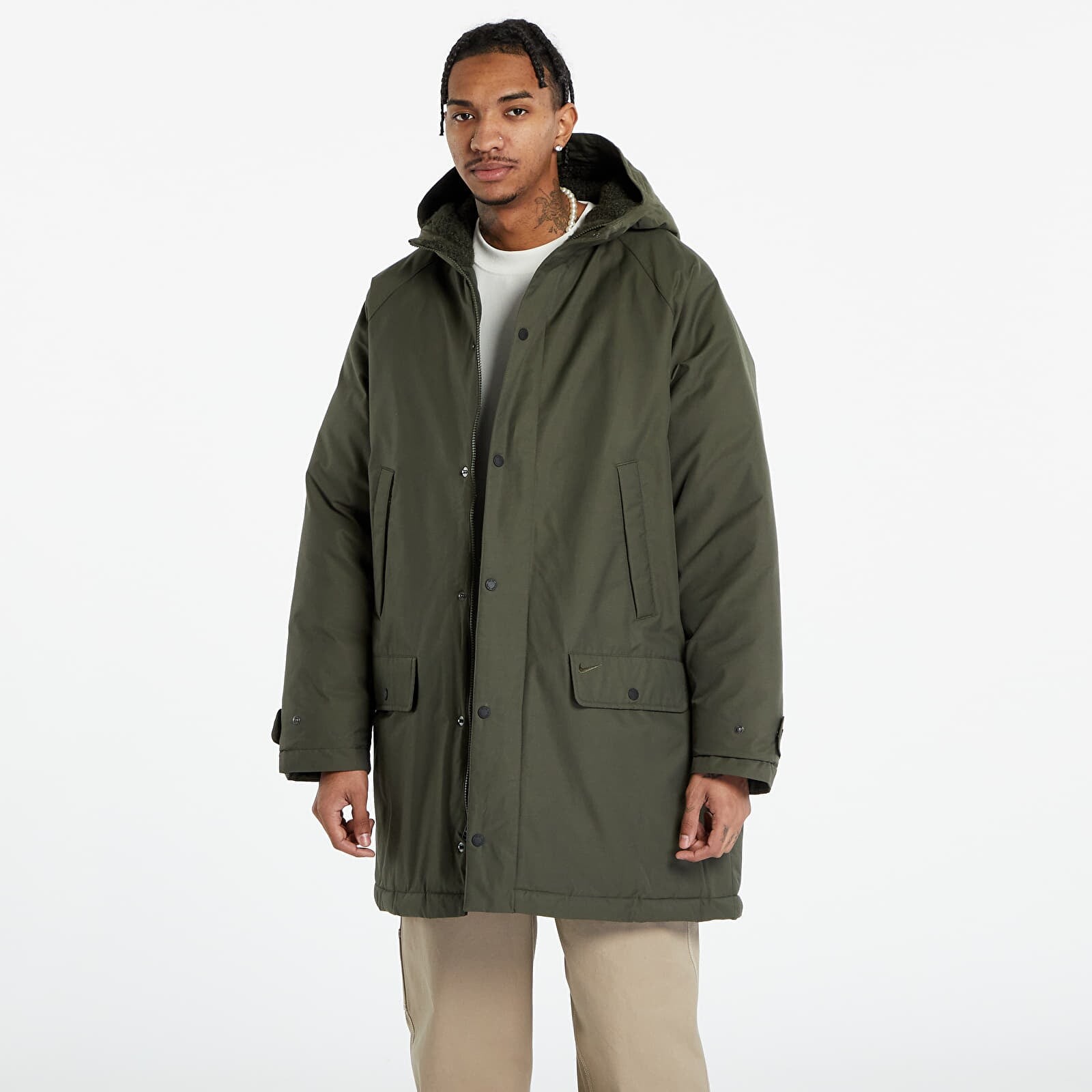 Bunda Nike Life Men's Insulated Parka Cargo Khaki/ Cargo Khaki L
