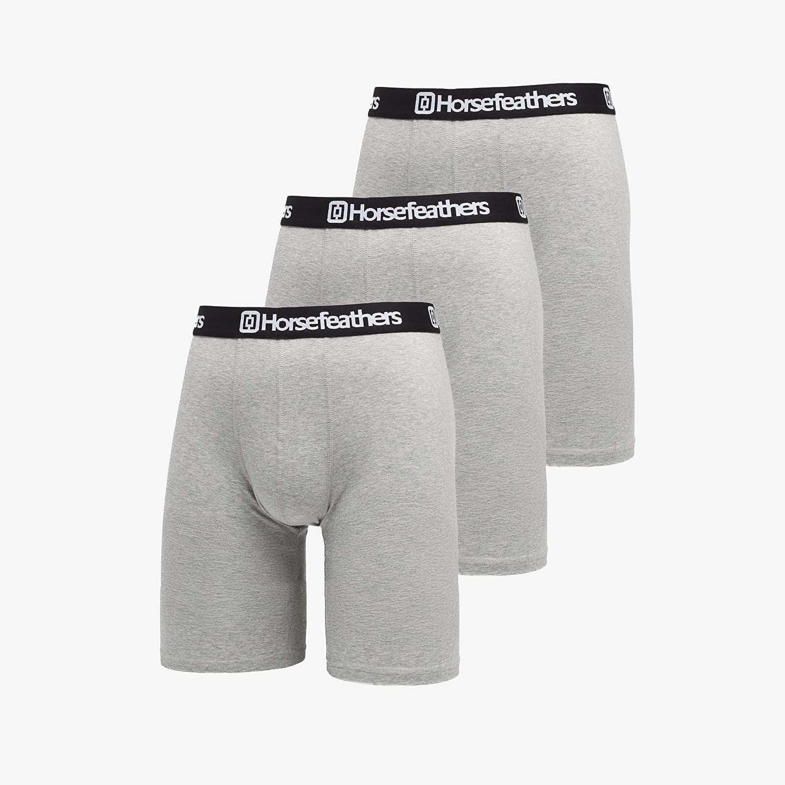 Boxerky Horsefeathers Dynasty Long 3-Pack Boxer Shorts Heather Gray L