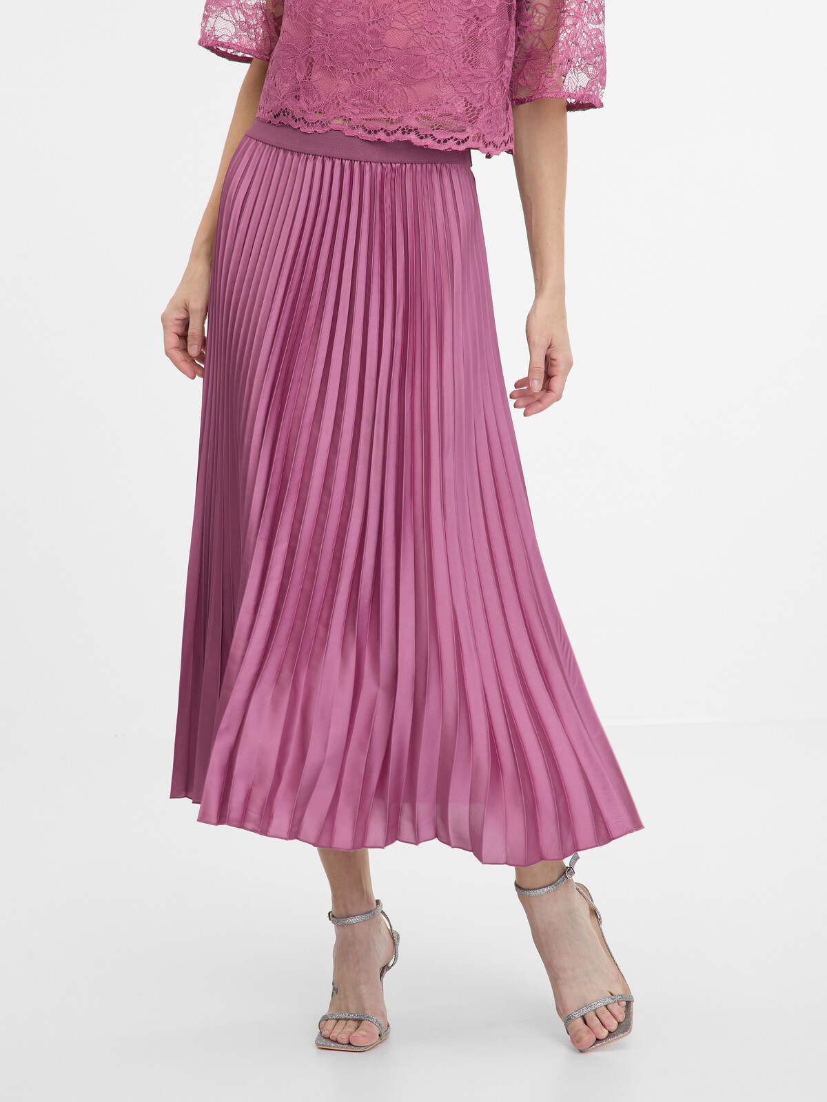 Orsay Pink women's midi skirt - Women's