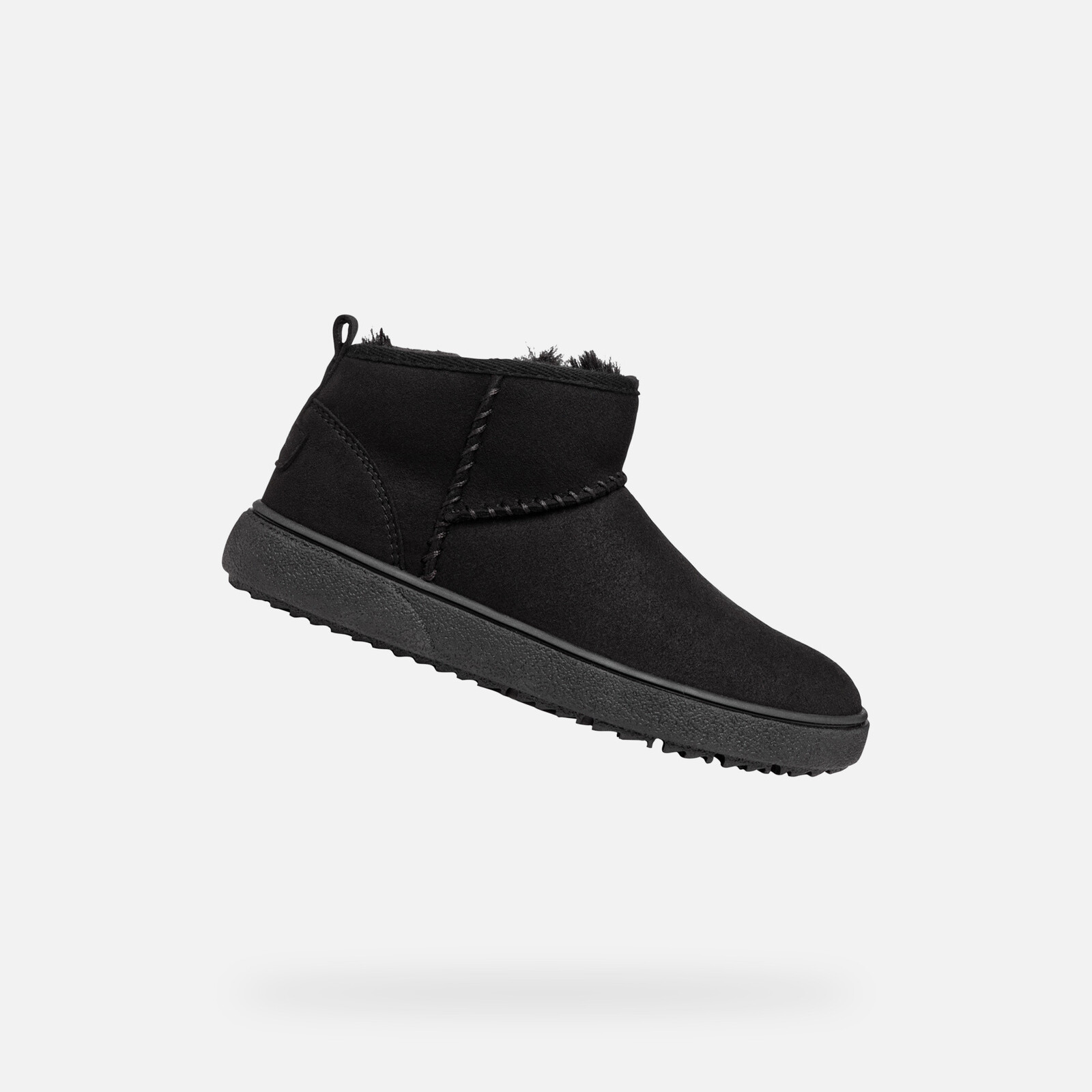 Čierne členkové topánky Geox Theleven Girl