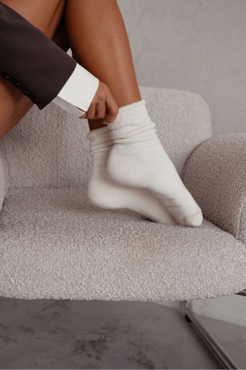 Dámske ponožky Milena Frotte Ecru
