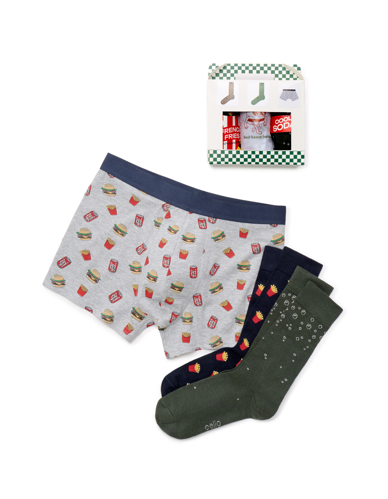 Darčekový balíček spodného prádla Celio Fast Food