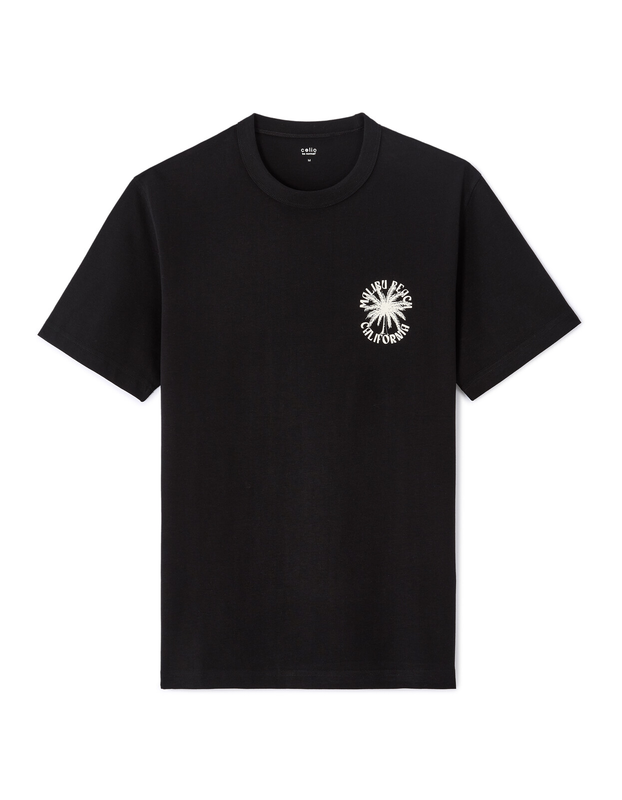 Čierne unisex tričko s krátkym rukávom