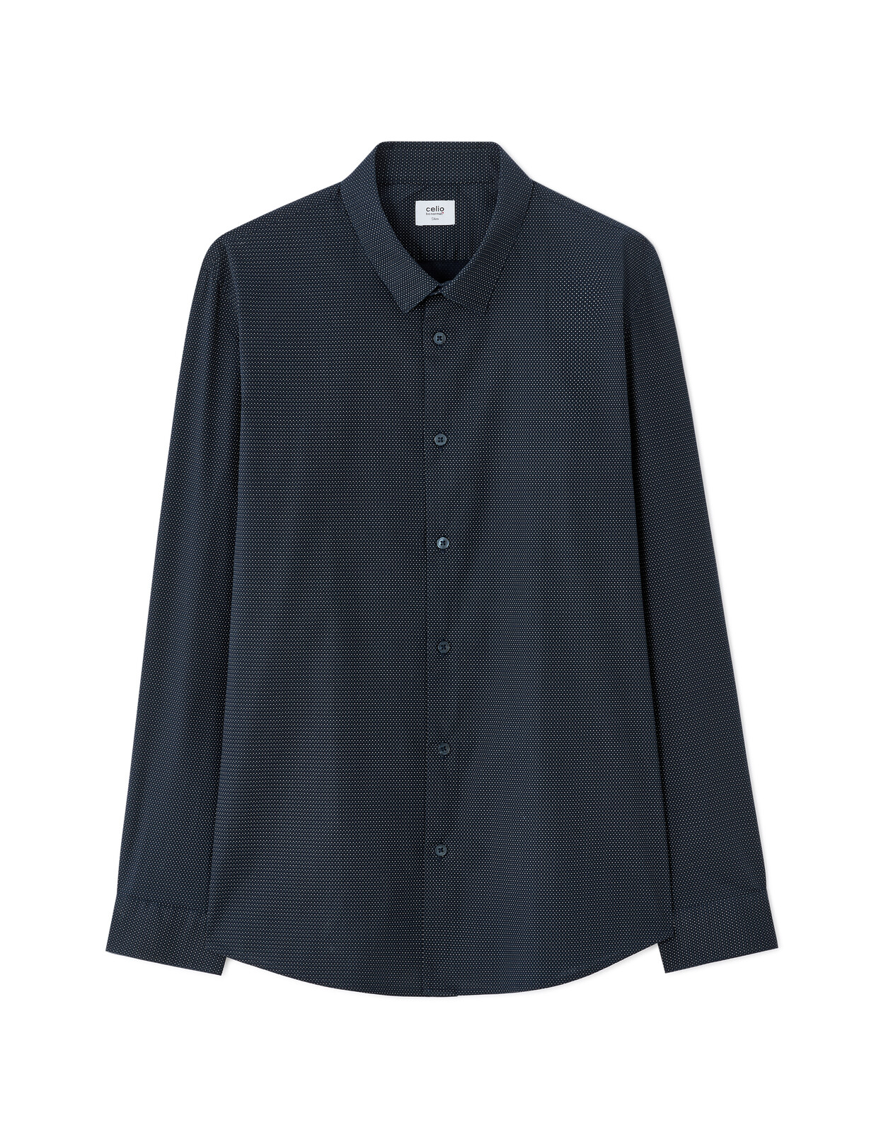 Tmavomodrá slim fit košeľa